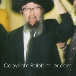 Rabbi Miller Wearing a Streimel On Purim